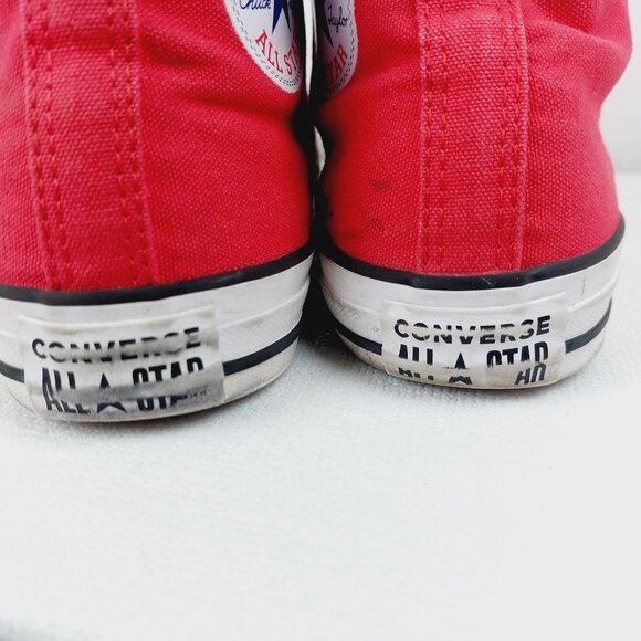 Converse Men's Red Chuck Taylor All Star High-Top Athletic Sneaker Size 6.5 - Picture 10 of 12